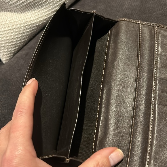 Vintage Gucci Authentic Monogram Continental Long Snap Flap Wallet 7 1/2 X 4 - Picture 7 of 15